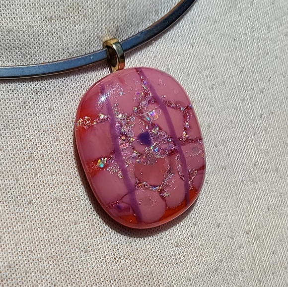 Handcrafted artisan morano glass pendant - Picture 6 of 6